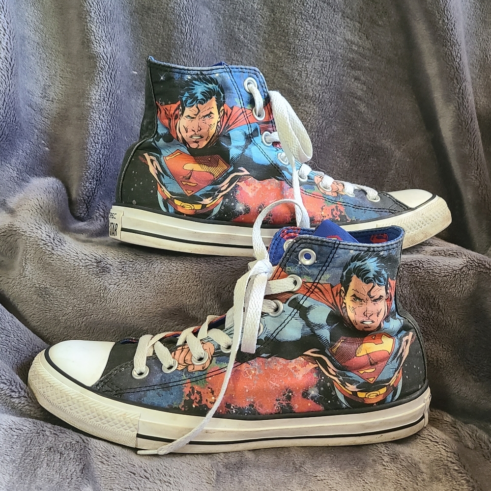 Converse All Star Superman High Tops men's 7 women's 9